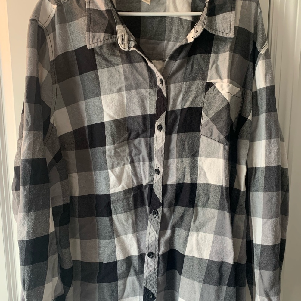 Plaid long sleeve 3x